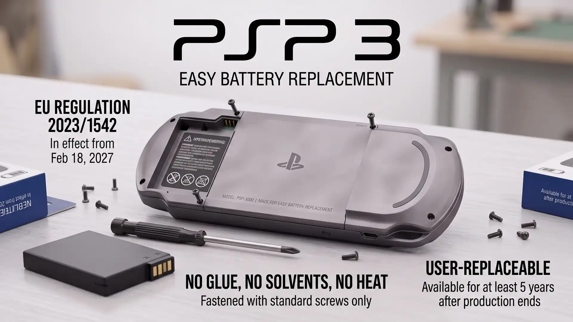 Новая PSPS 3 Handheld может получить сменный аккумулятор с простой заменой