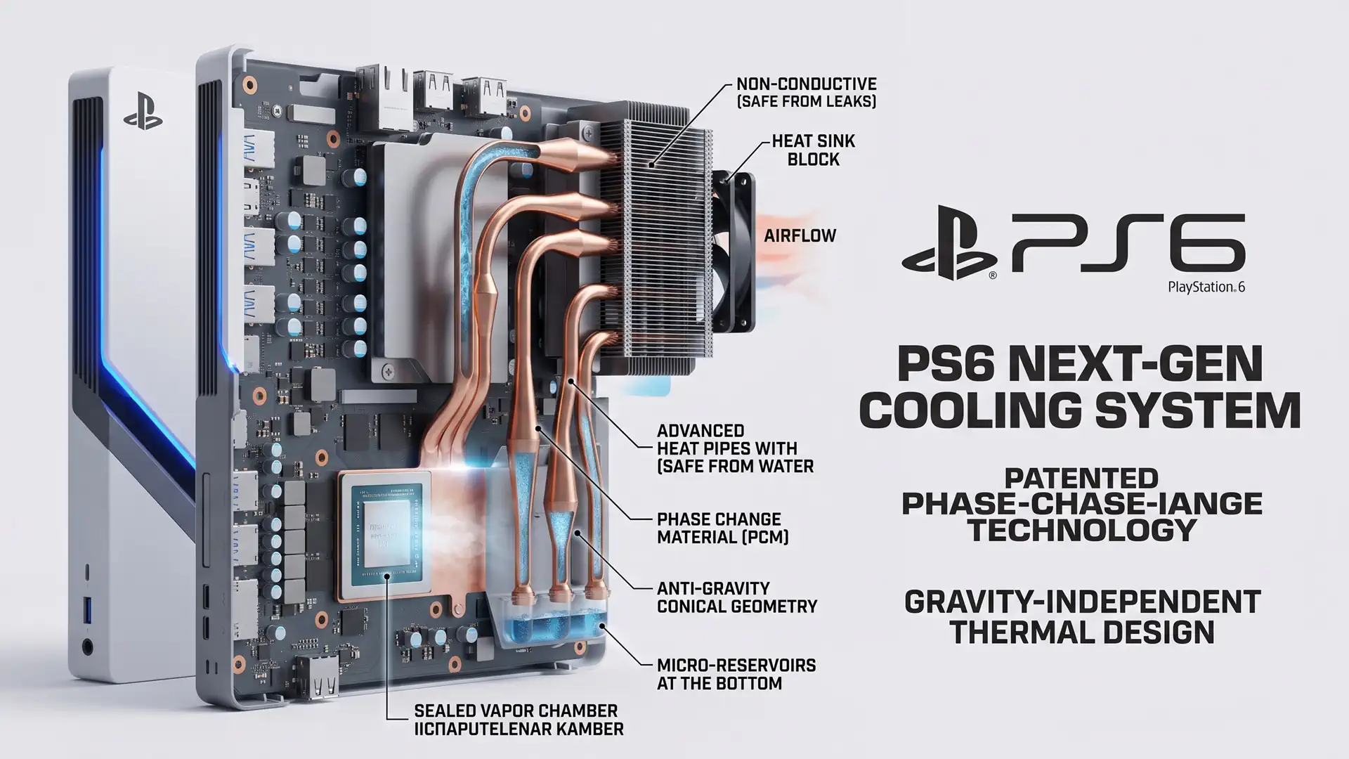 Охлаждение PlayStation 6 может получить испарительную камеру с фазовым переходом