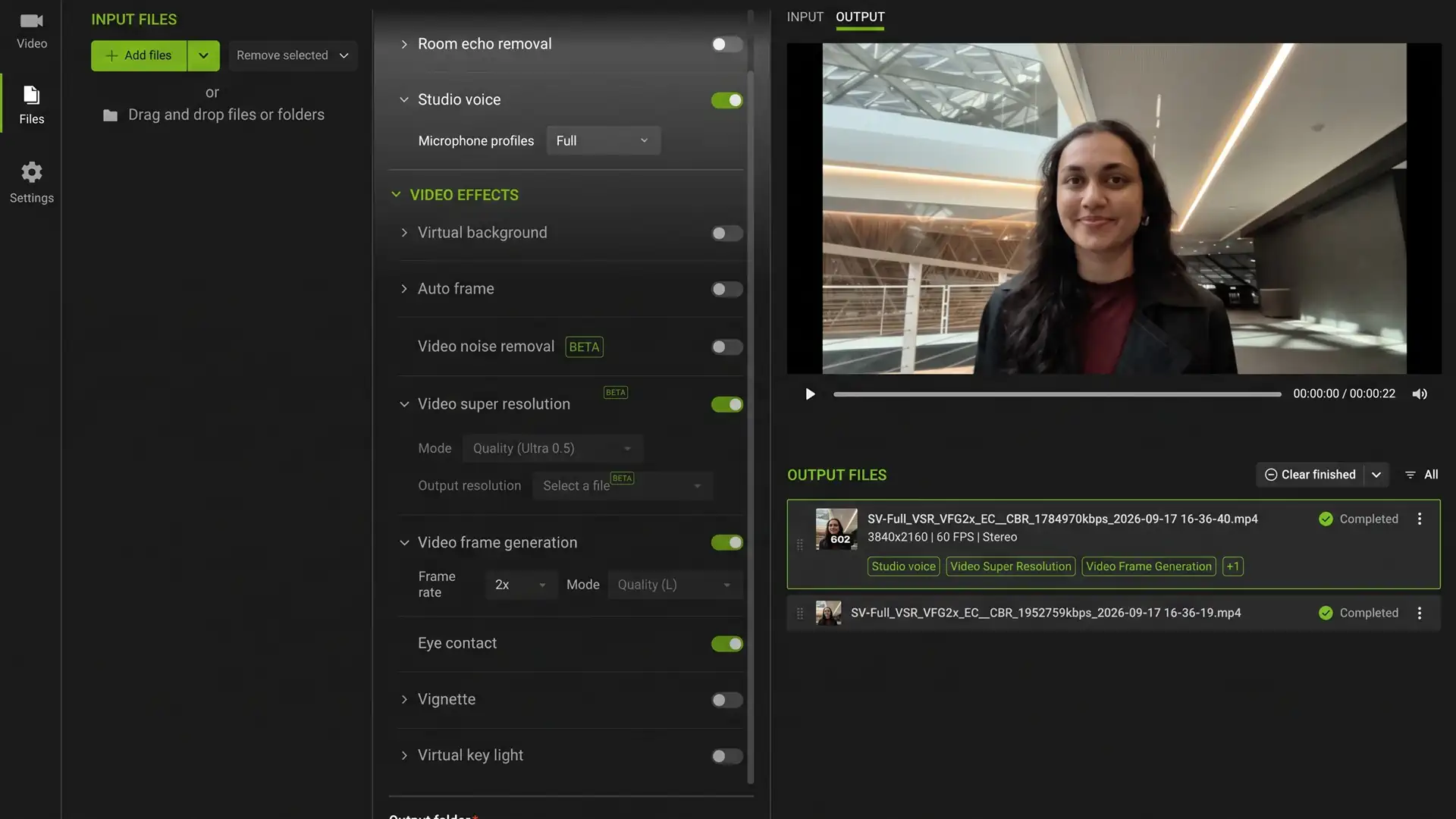В NVIDIA Broadcast появилась поддержка апскейла до 4K и функция RTX Video Frame Generation