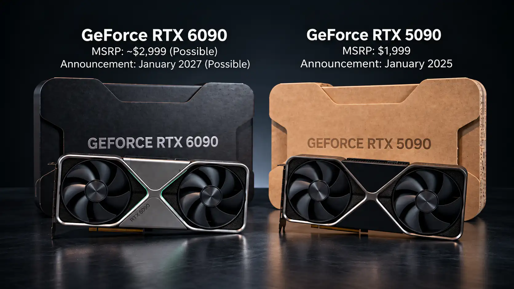 NVIDIA может представить GeForce RTX 6090 за 2999 $ на CES 2027