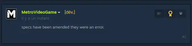 metro 2039s recommended pc specs are absurd rtx 4090 and 64 v0 nboquly759vh1 gpu