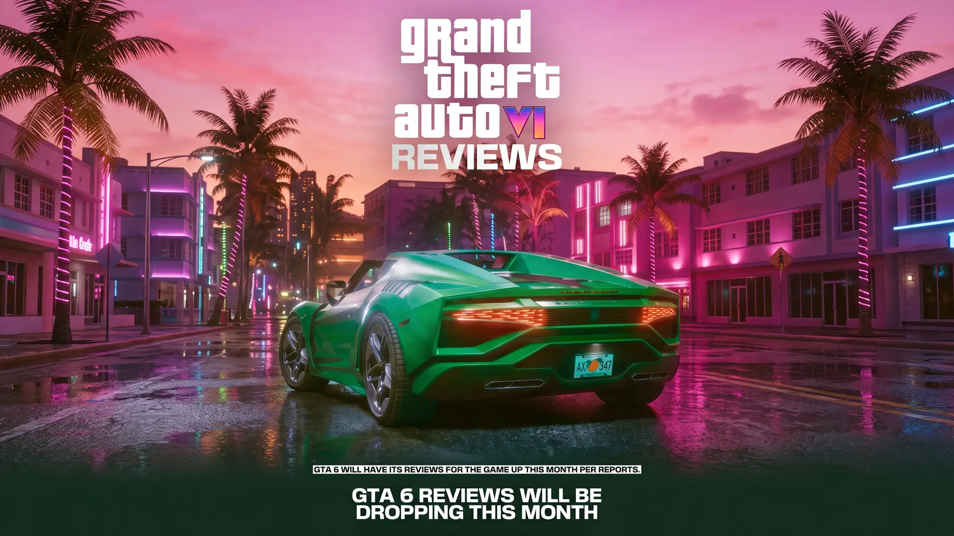 Первые обзоры Grand Theft Auto VI появятся за несколько недель до официального релиза