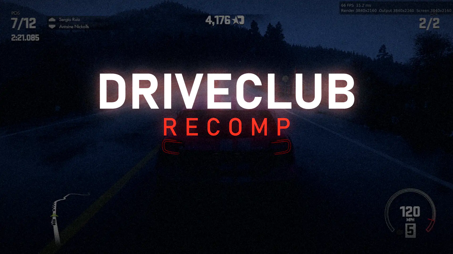 Нативный порт DriveClub Recomp для ПК обеспечивает около 60 FPS в 4K на GeForce RTX 5070 Ti