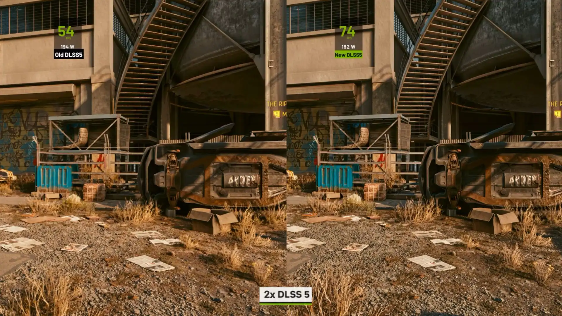 Новая модель DLSS 5 увеличила FPS в Cyberpunk 2077 с 53 до 73 FPS на RTX 4070 Laptop