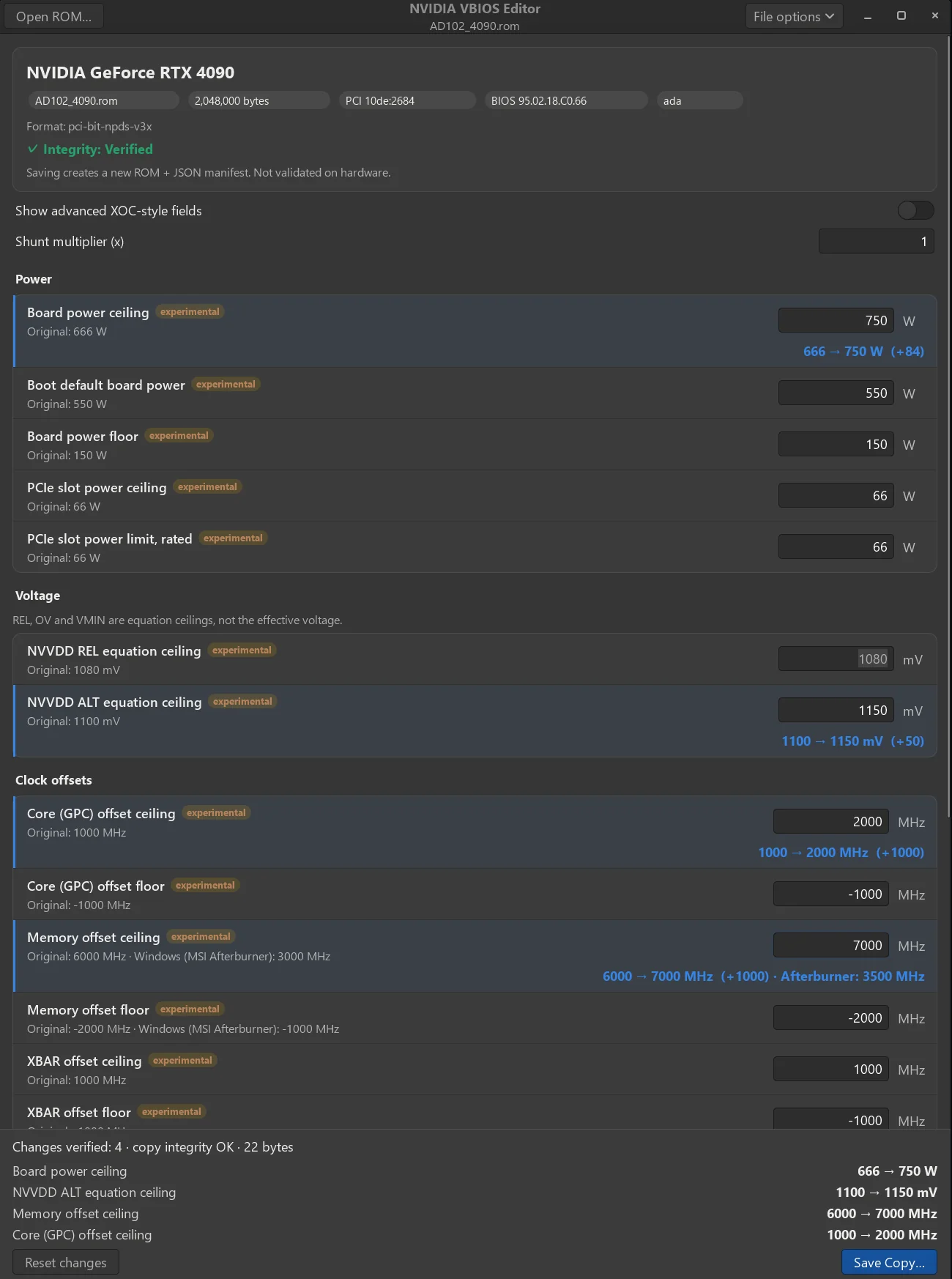 modify and load custom vbios on windows and linux on v0 wruwzoultxvh1