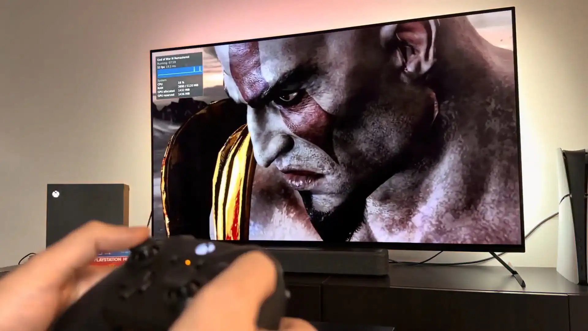 God of War III Remastered запустили на Xbox Series X через эмулятор PS4 с 45 FPS
