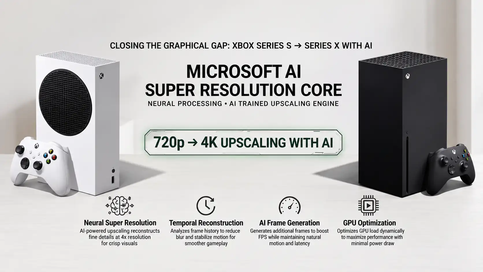 Microsoft разрабатывает собственный ИИ апскейлер для консолей Xbox Series S и Series X