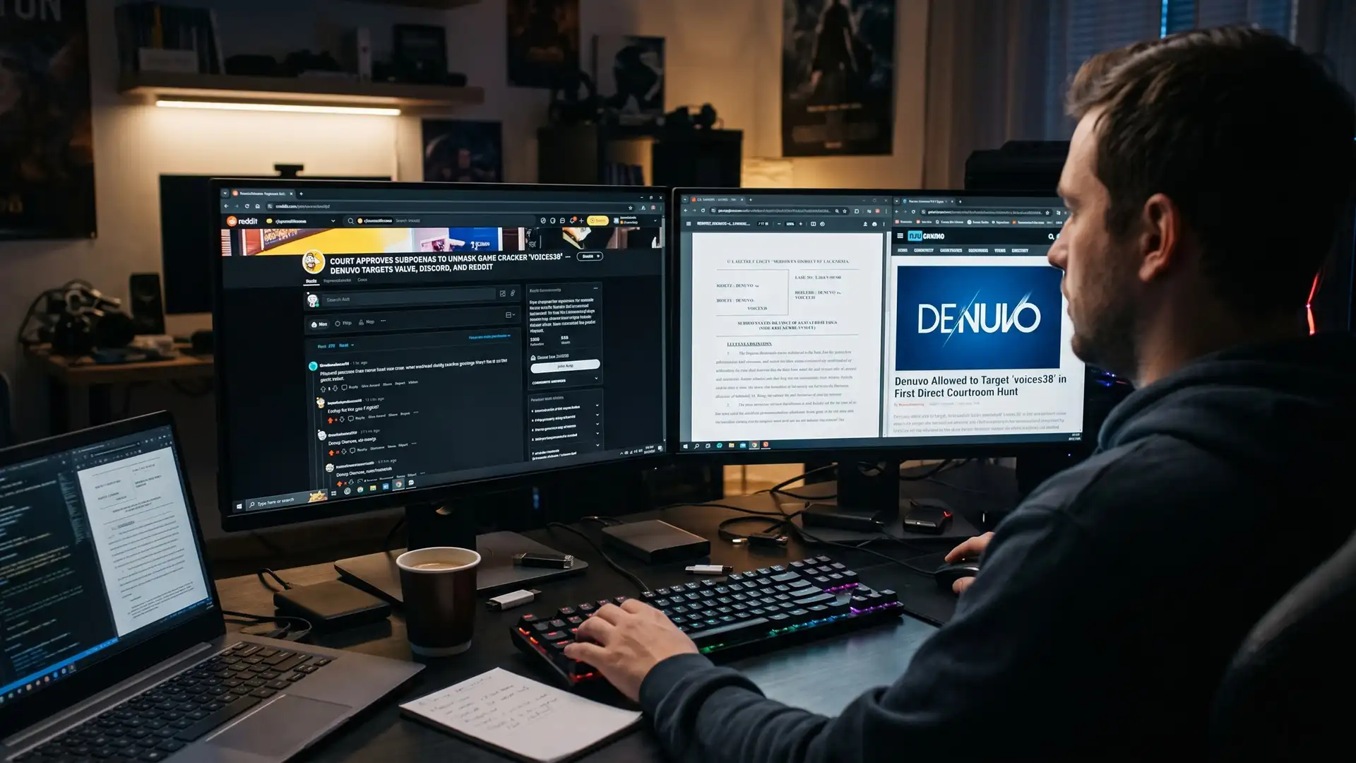 Denuvo пытается раскрыть личность взломщика voices38 через суд