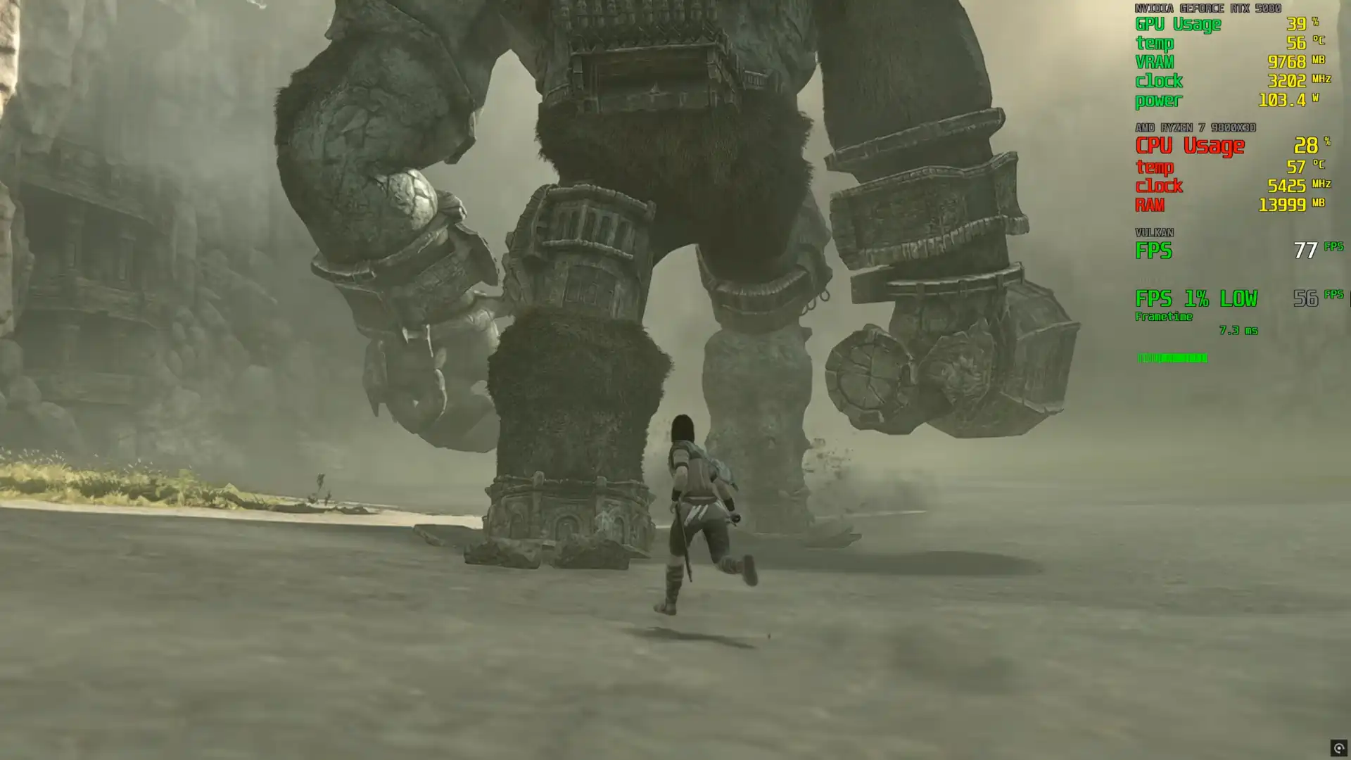 Нативный порт Shadow of the Colossus показал более 100 FPS на RTX 5080 в 4K