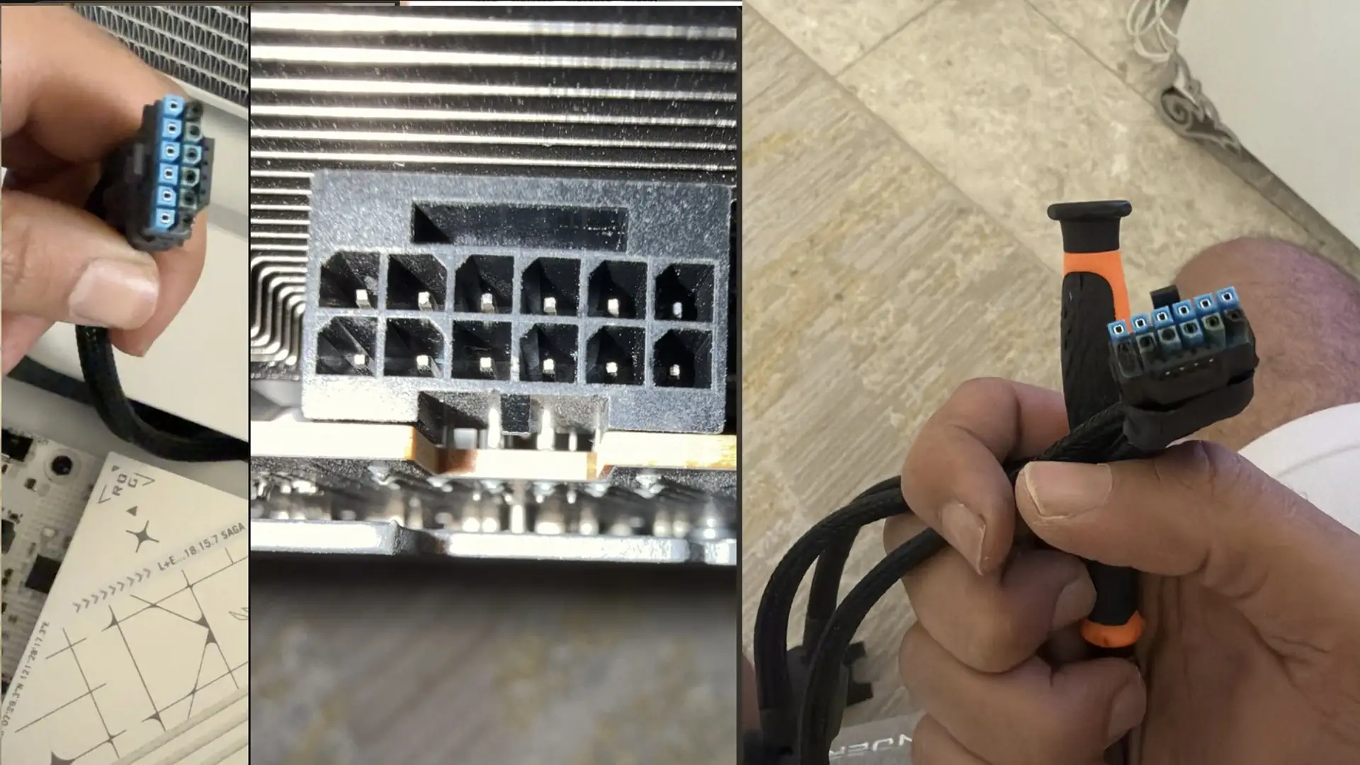 Переходник питания видеокарты Sapphire Nitro RX 9070 XT расплавился во время игры