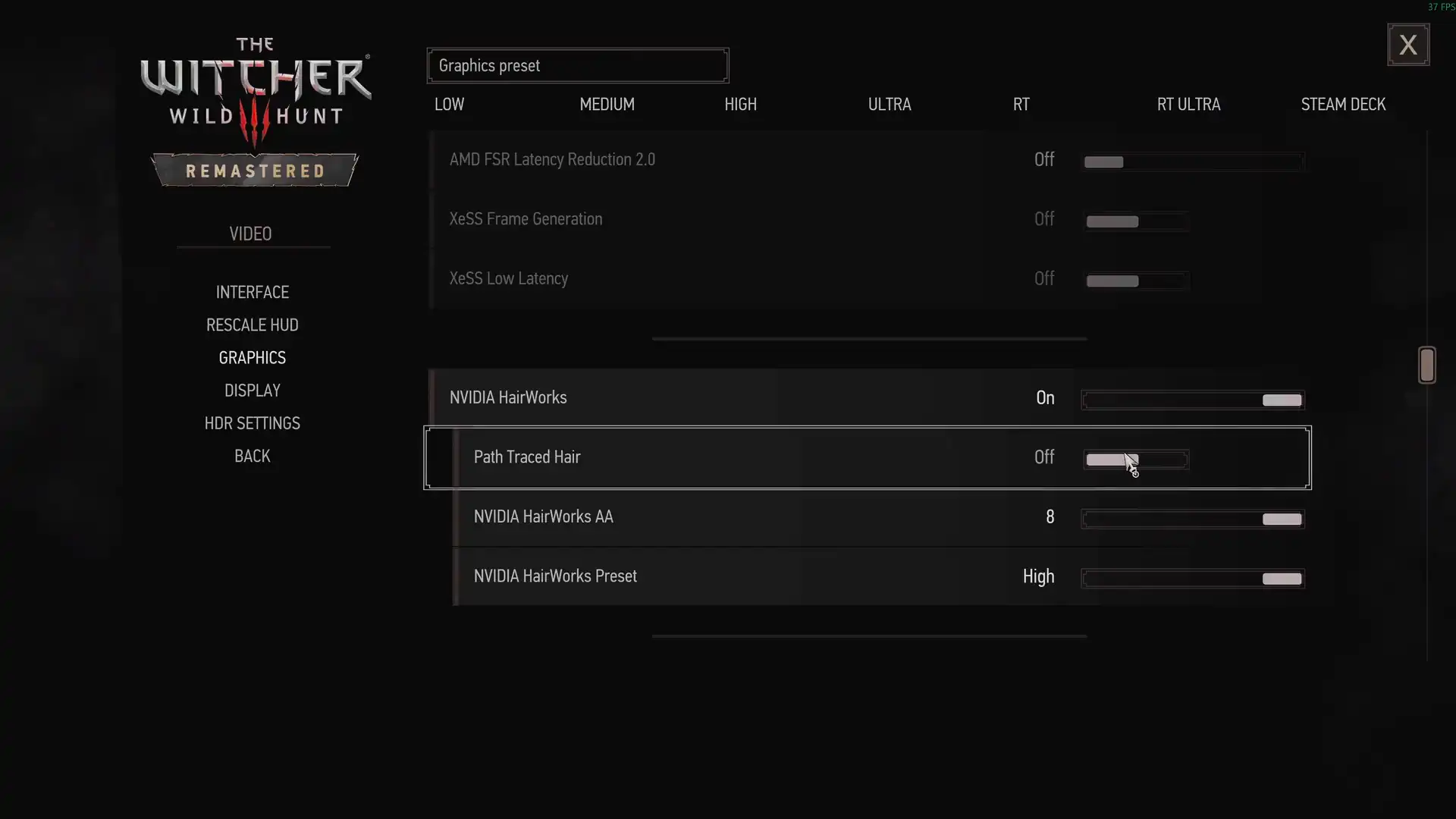Трассировка путей для шерсти в The Witcher 3 теперь работает на видеокартах поколения RTX 40
