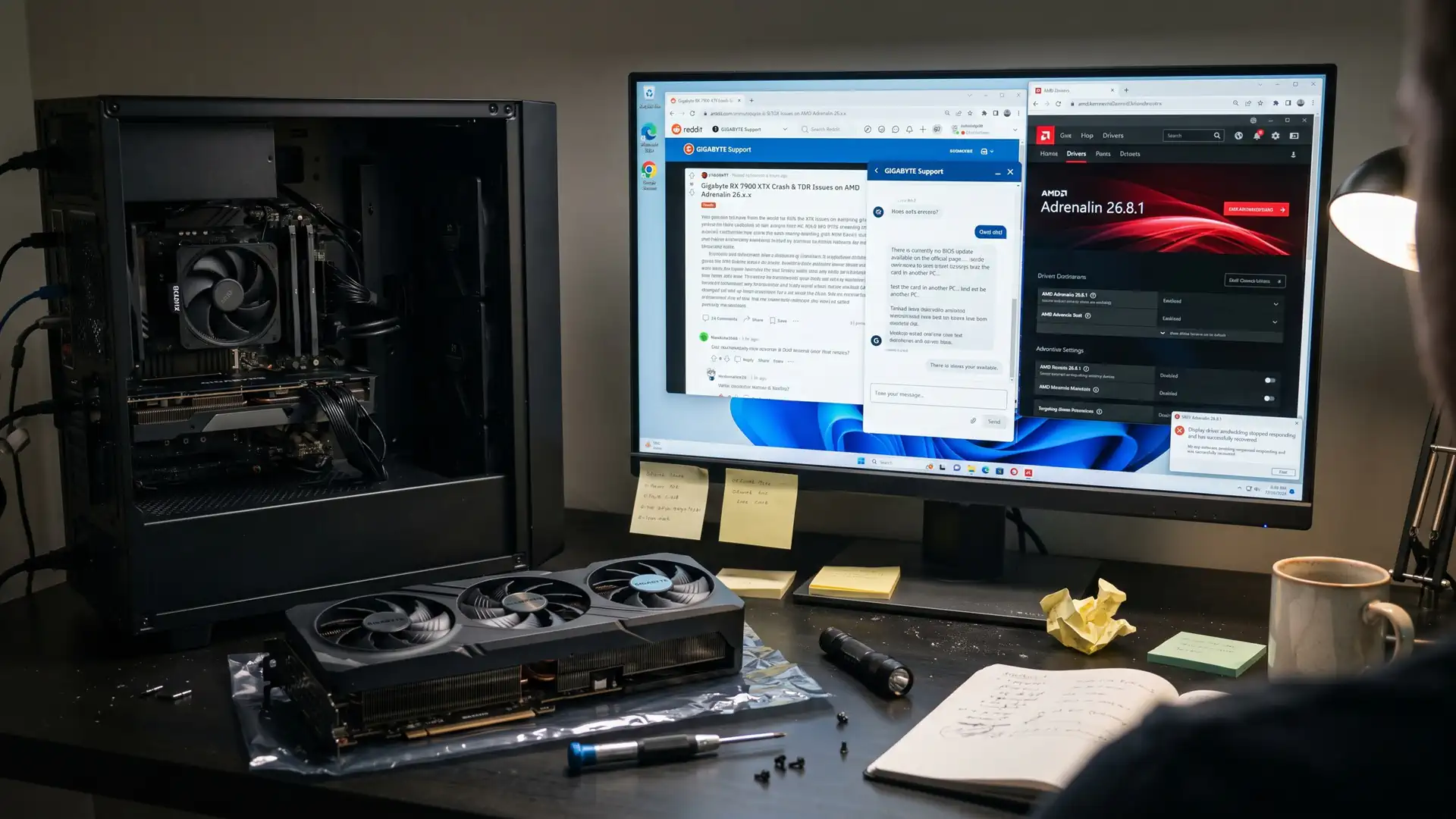 Владелец Radeon RX 7900 XTX требует от Gigabyte исправления проблем с драйверами