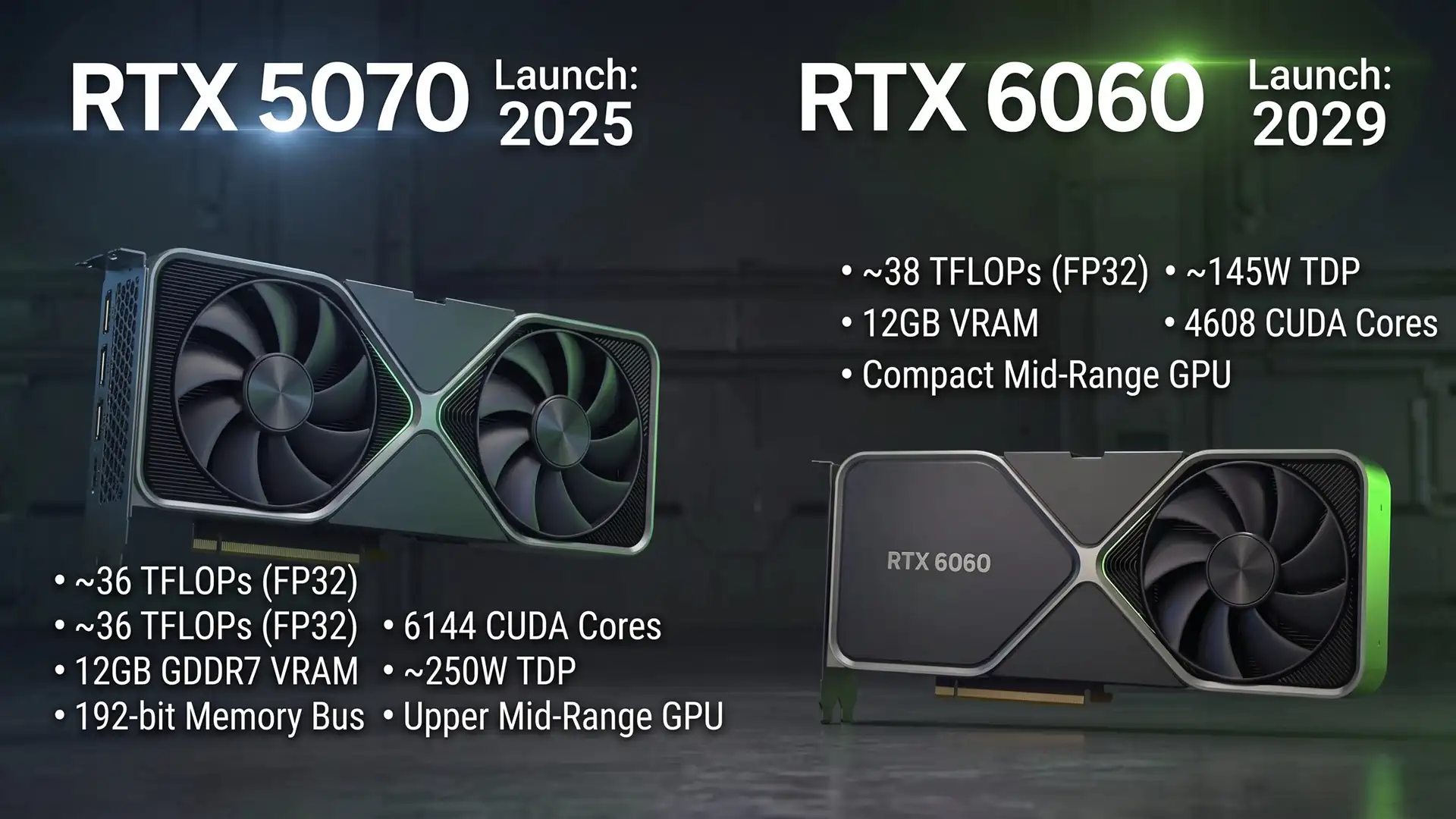 GeForce RTX 6060 может иметь 12 ГБ памяти и оказаться мощнее RTX 5070