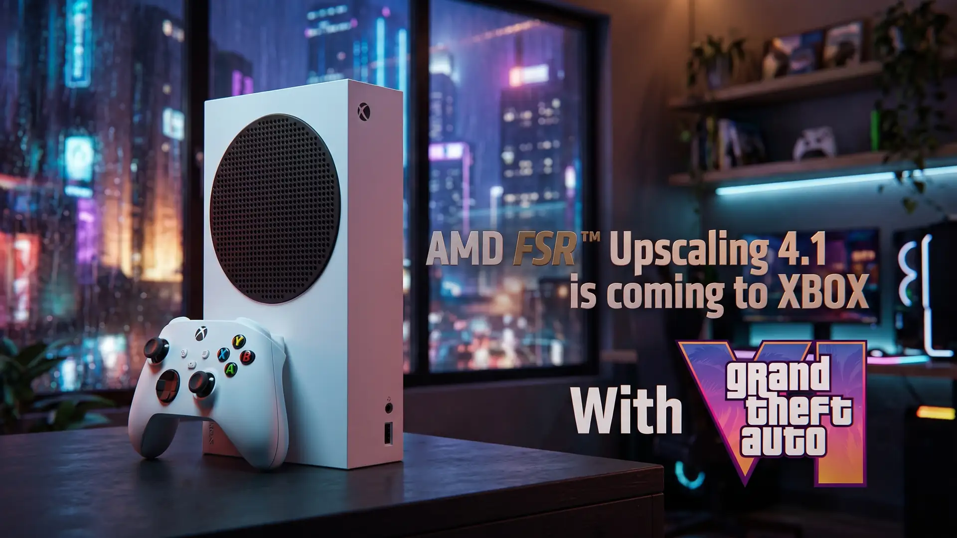 GTA 6 может стать первым проектом с поддержкой масштабирования AMD FSR 4.1 на консолях Xbox