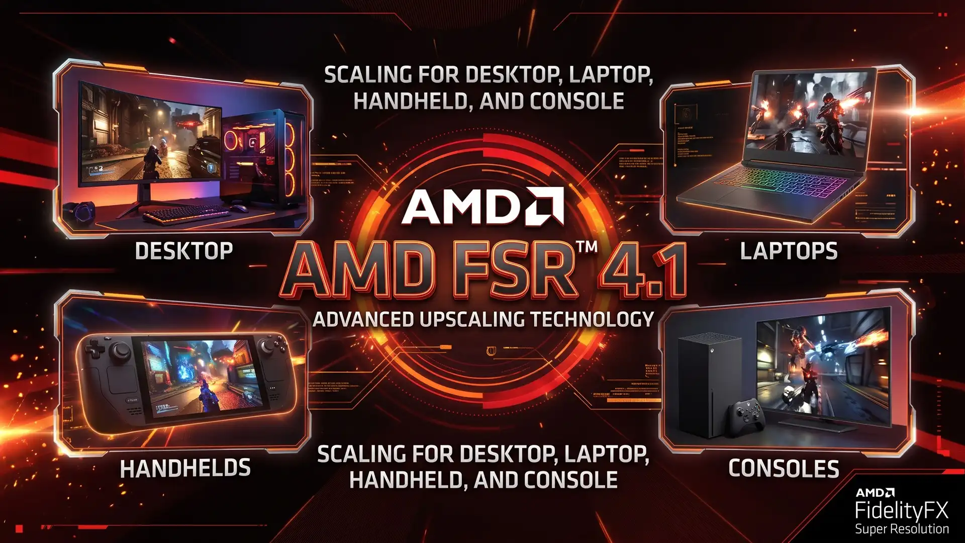 Масштабирование AMD FSR 4.1 появится на графических ускорителях Radeon RX 6000 и игровых консолей Xbox Series X и S