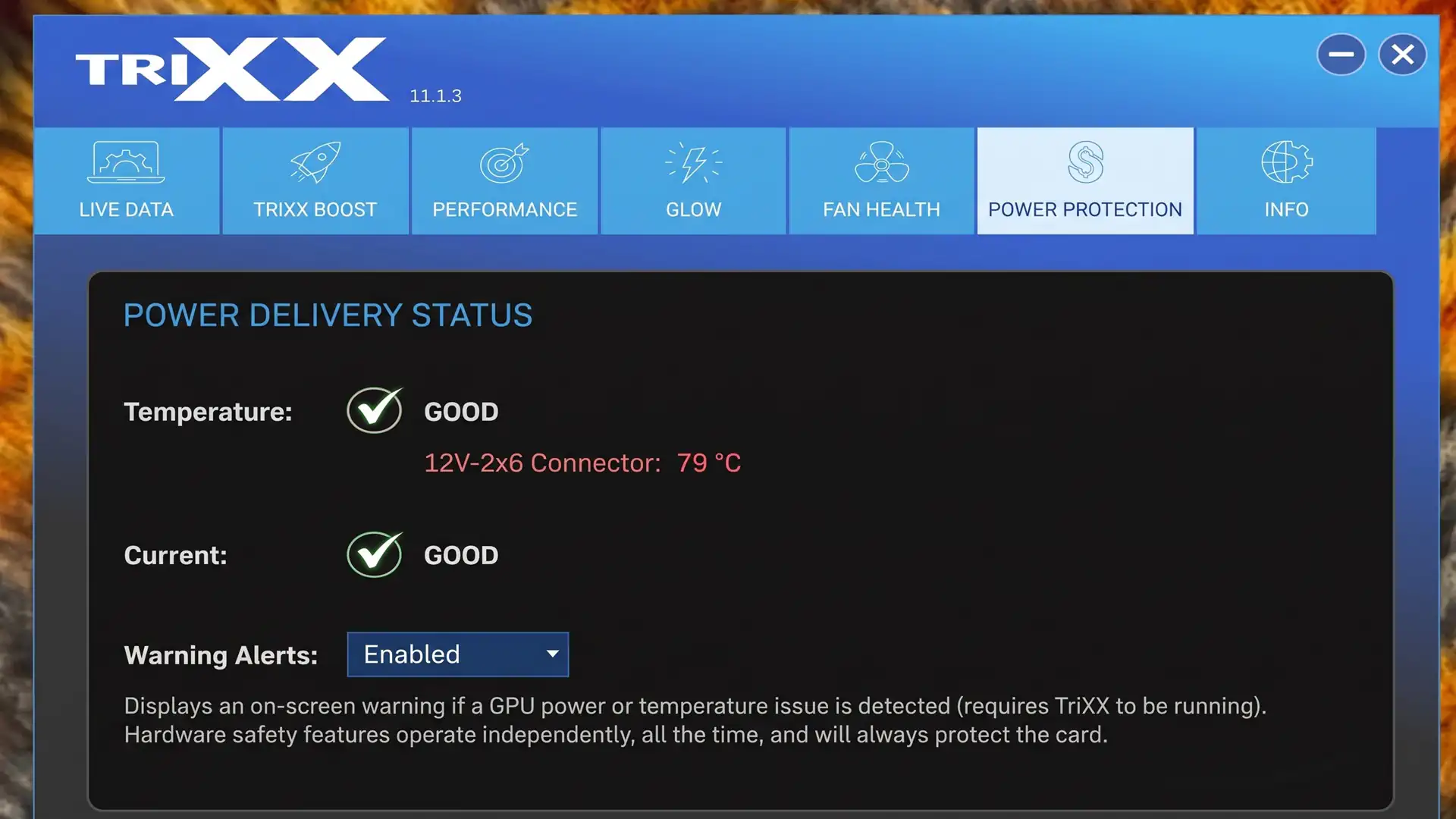 Разъем питания 12V-2x6 Sapphire Nitro+ Radeon RX 9070 XT нагрелся до 79°C под нагрузкой