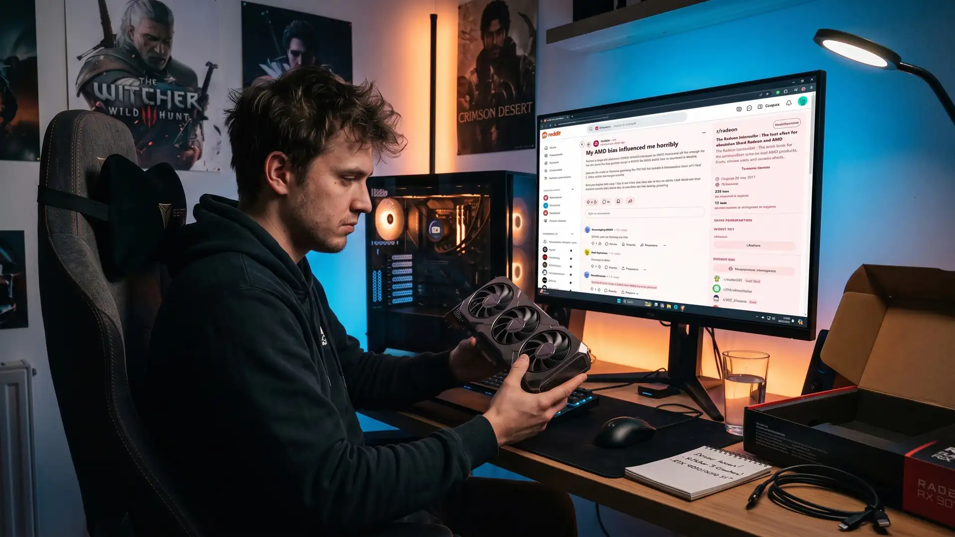Владелец RX 9070 XT пожалел, что не купил RTX 5070 Ti после проблем в The Witcher 3 Remastered