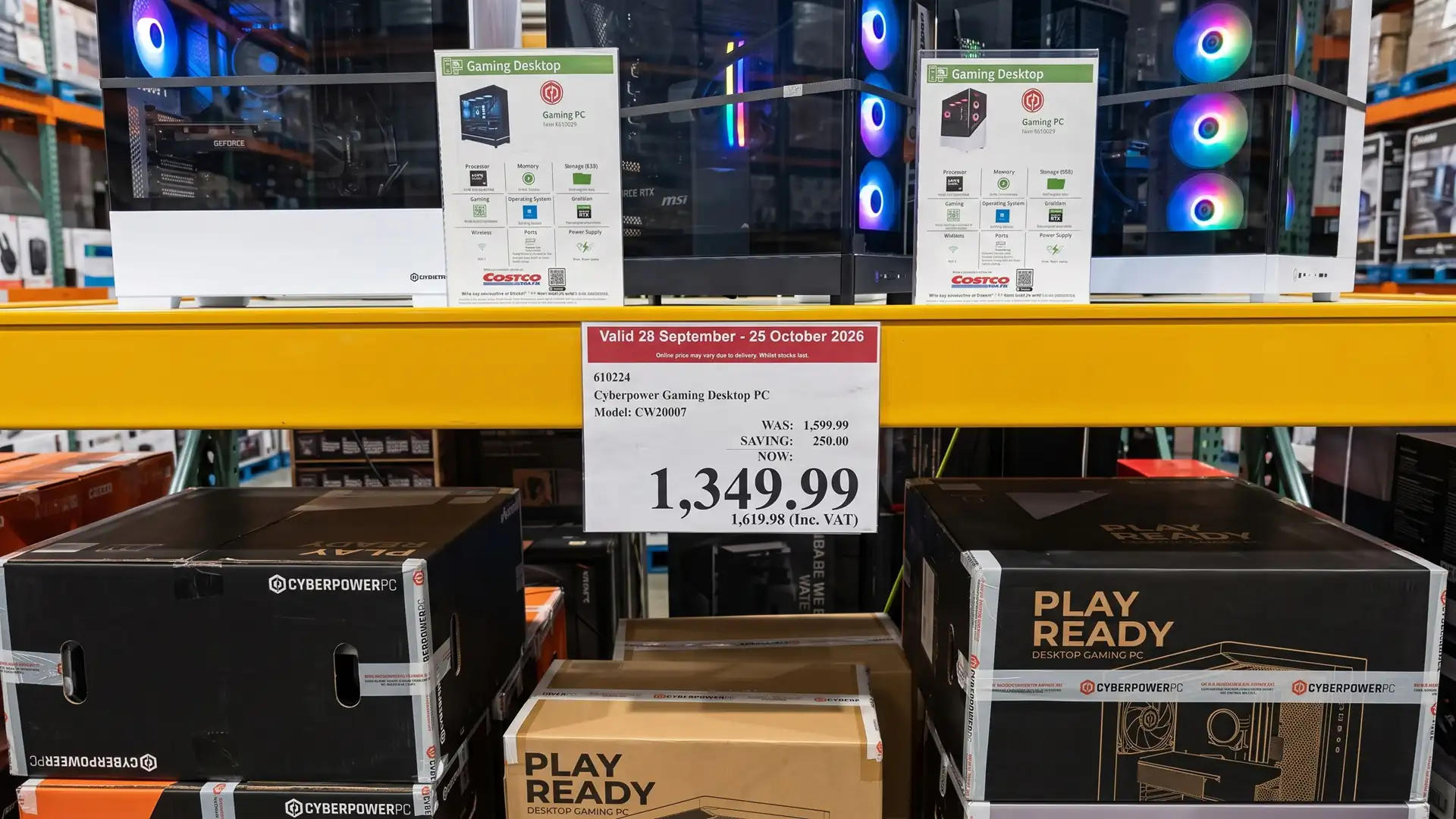 Игровой ПК с Ryzen 7 9800X3D и RTX 5070 продают в Costco Великобритании за £1349.99