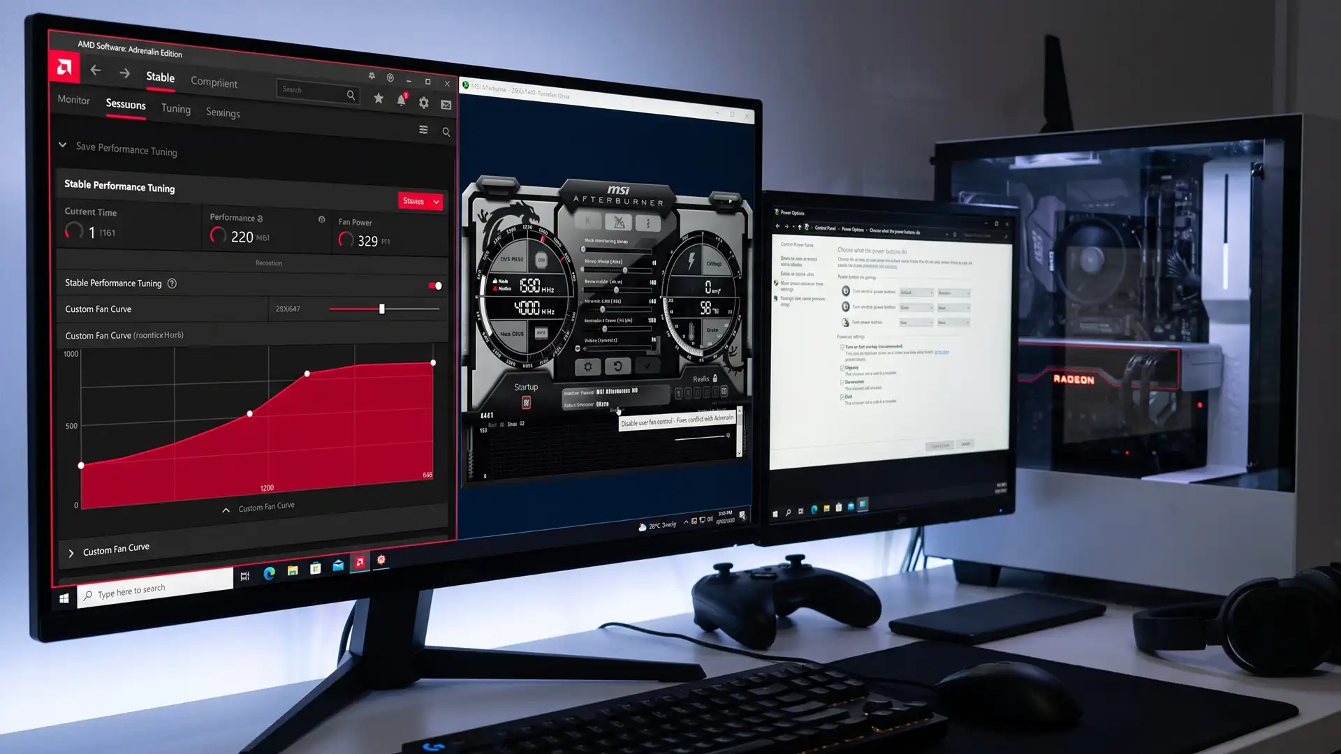 Андервольт видеокарт Radeon сбрасывается из-за конфликта AMD Adrenalin и MSI Afterburner
