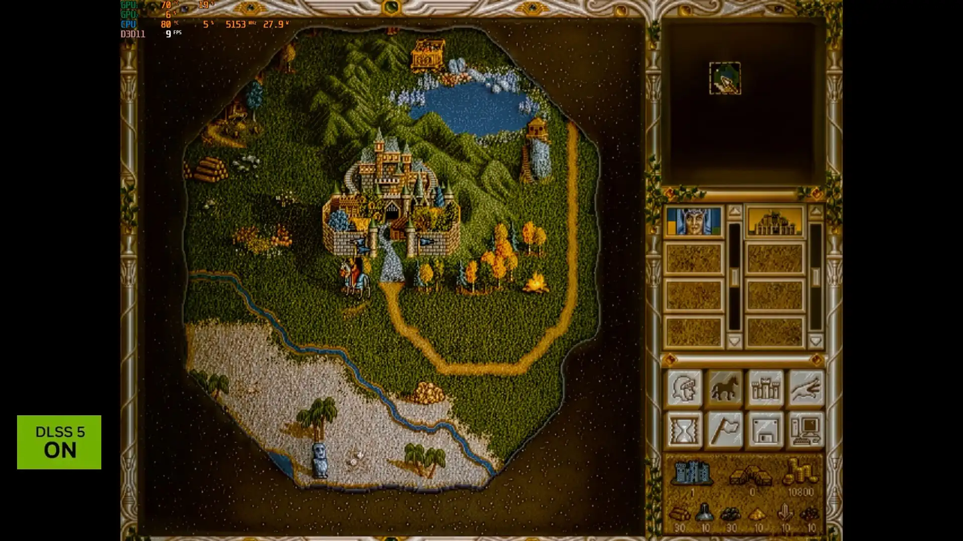 DLSS 5.0 впервые применили к пиксельной графике Heroes of Might and Magic II для MS-DOS