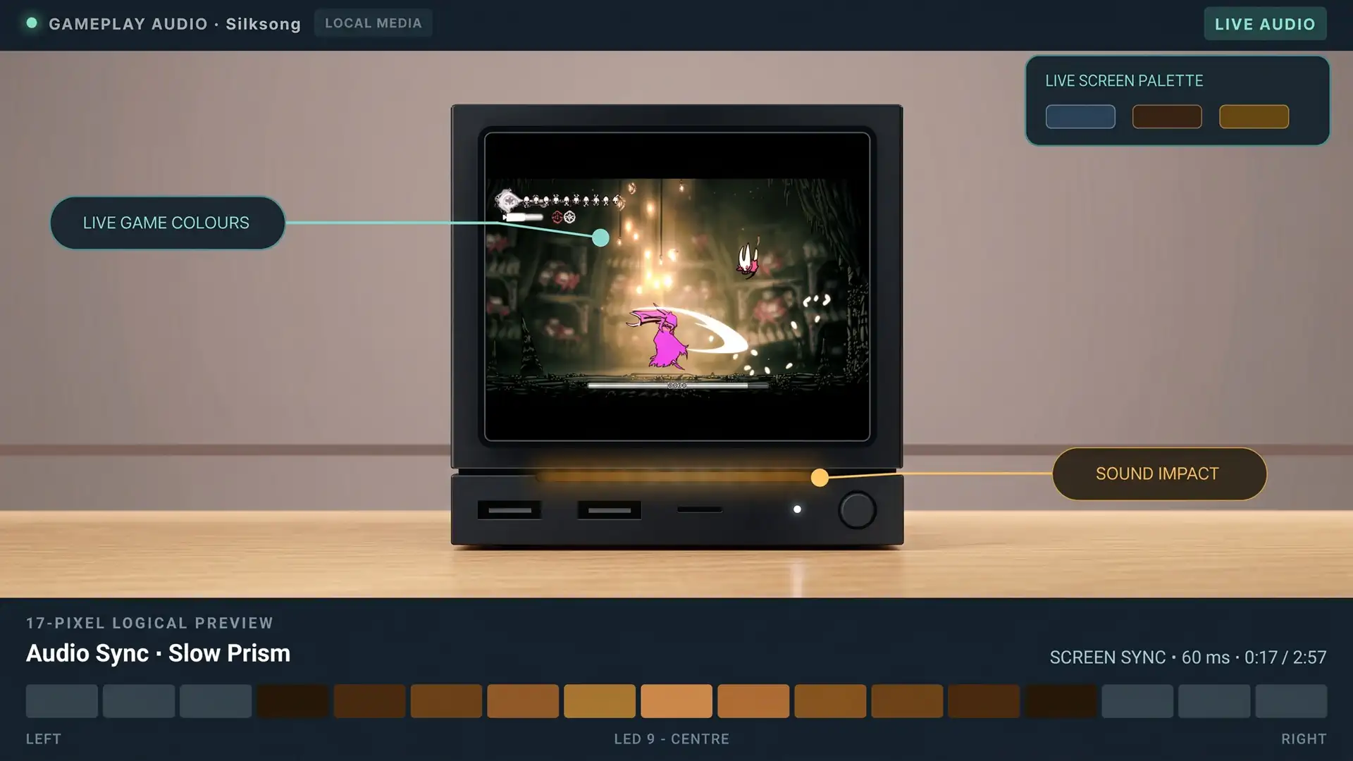 Плагин GabeCubeAura научил Steam Machine реагировать подсветкой на игровой звук