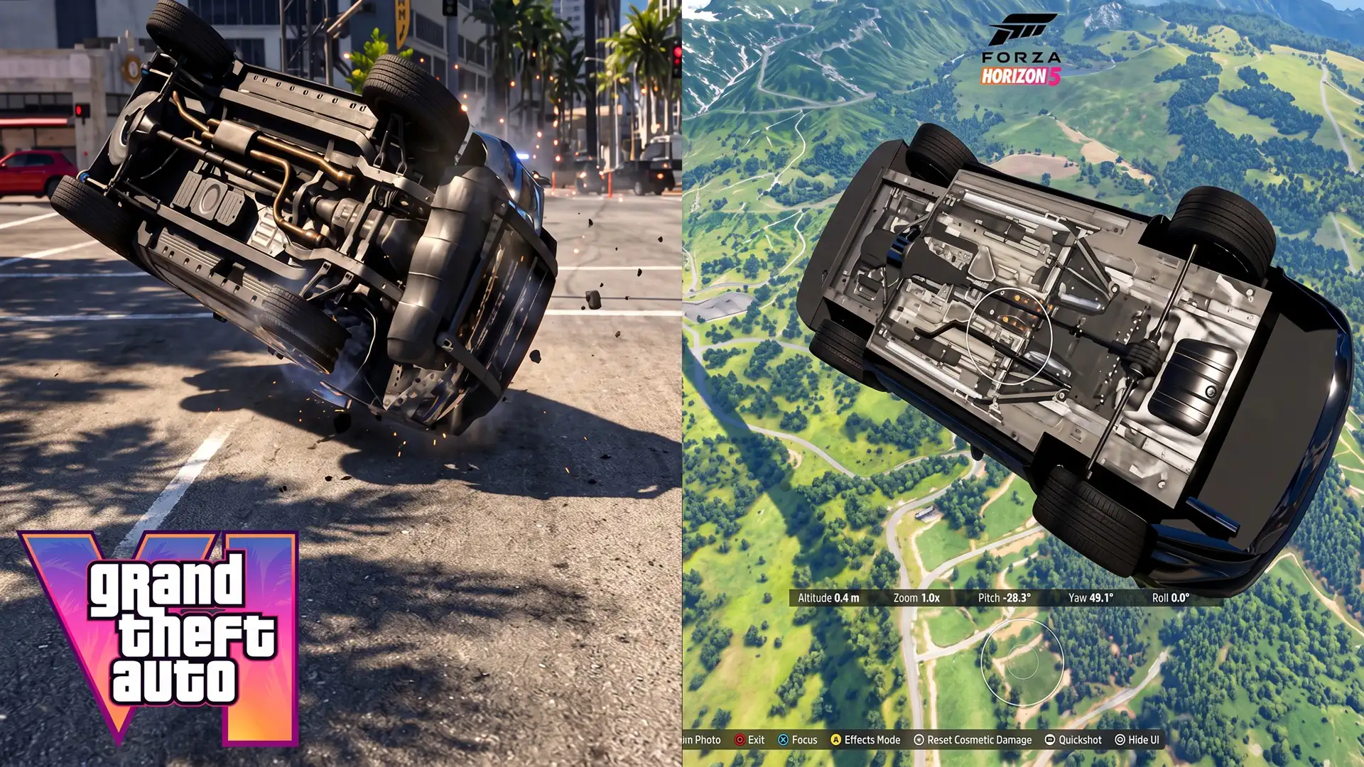 Grand Theft Auto VI обошла Forza Horizon 6 по детализации днища автомобилей