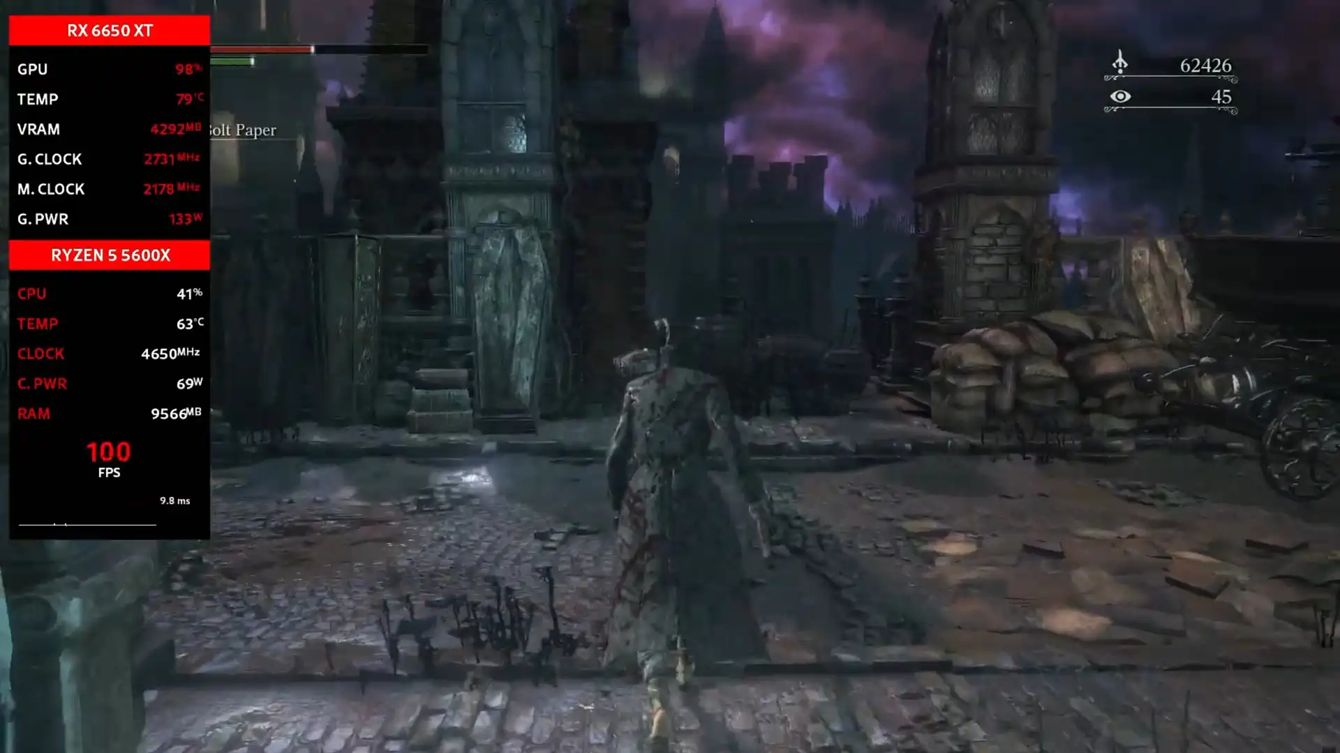 Bloodborne запустили на Windows без эмуляции и получили до 100 FPS на RX 6650 XT