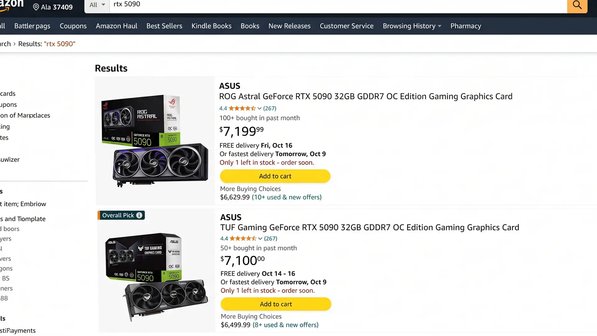 Рыночная цена GeForce RTX 5090 перешагнула психологическую отметку в $7000