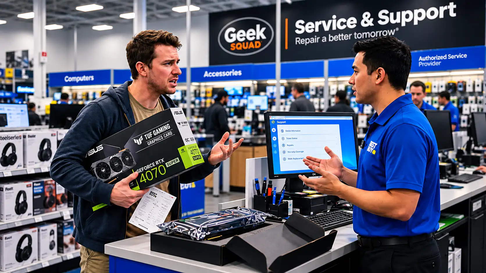 ASUS и Best Buy не могли договориться о гарантийном ремонте RTX 4070 Super
