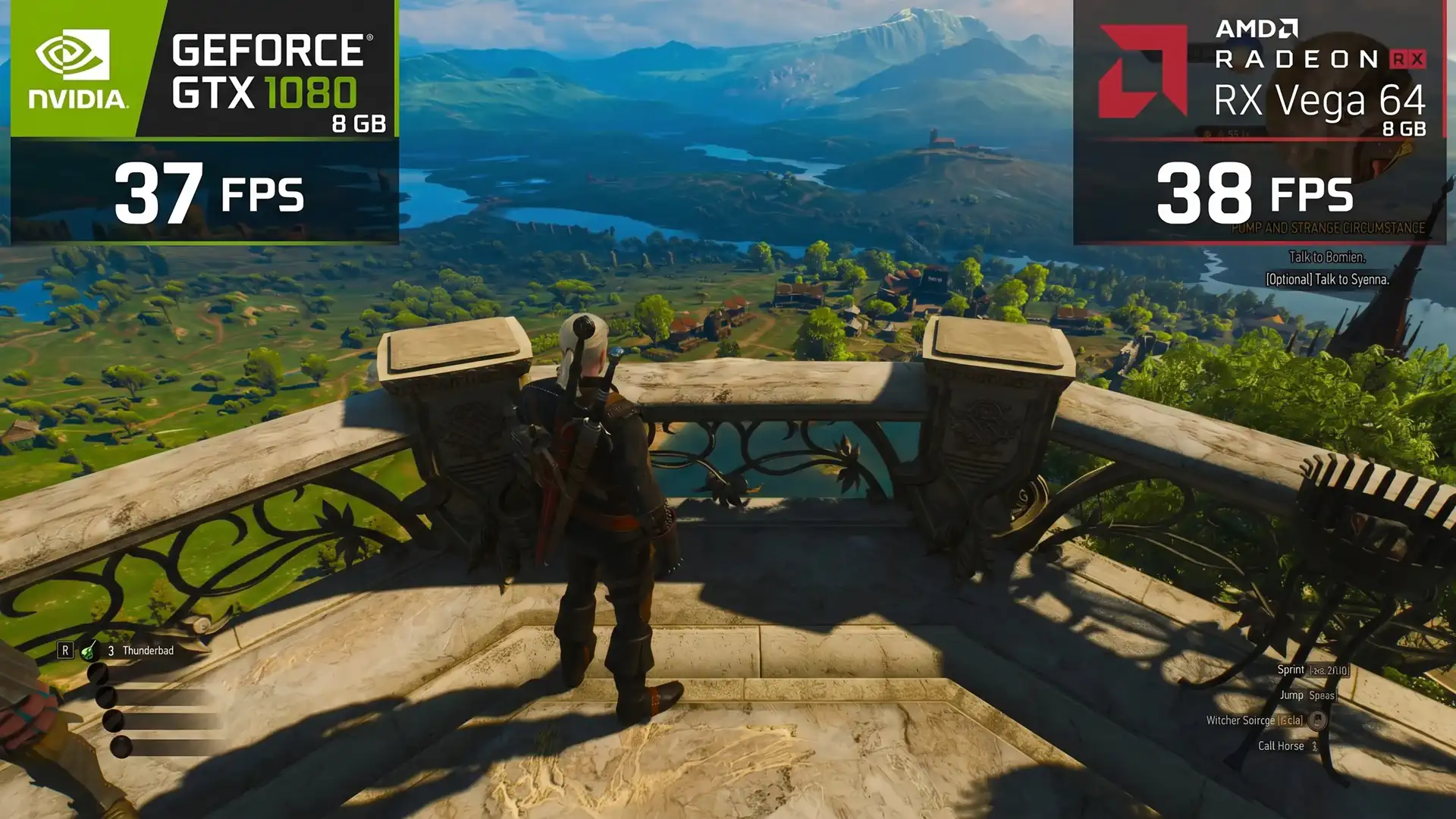 RX Vega 64 сравнялась с GTX 1080 и GTX 1660 Ti в The Witcher 3 Remastered по производительности 