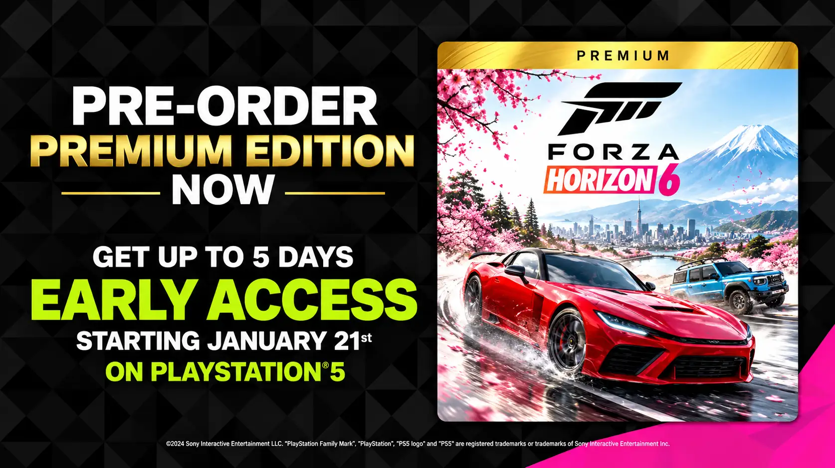 Игроки PS5 смогут начать играть Forza Horizon 6 на пять дней раньше