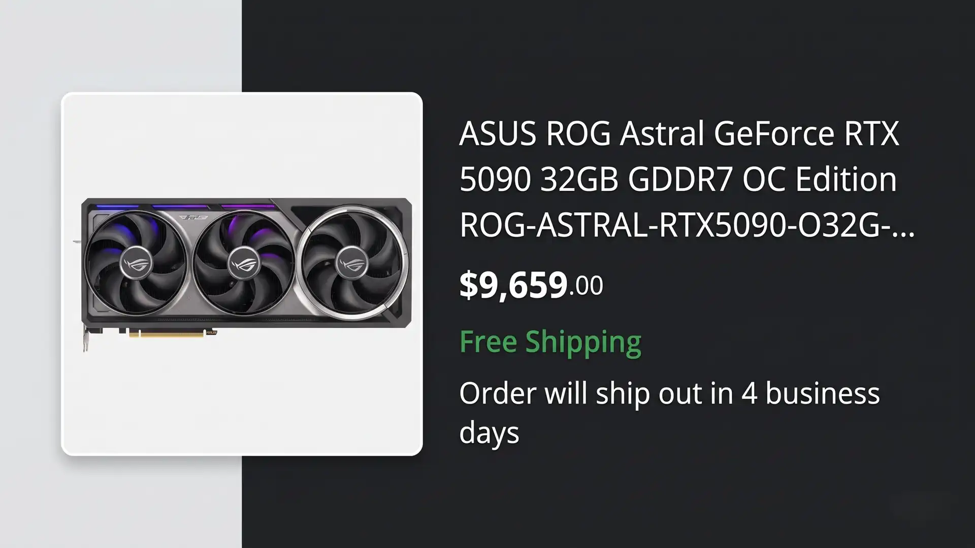 Розничная стоимость GeForce RTX 5090 в США приблизилась к $9000