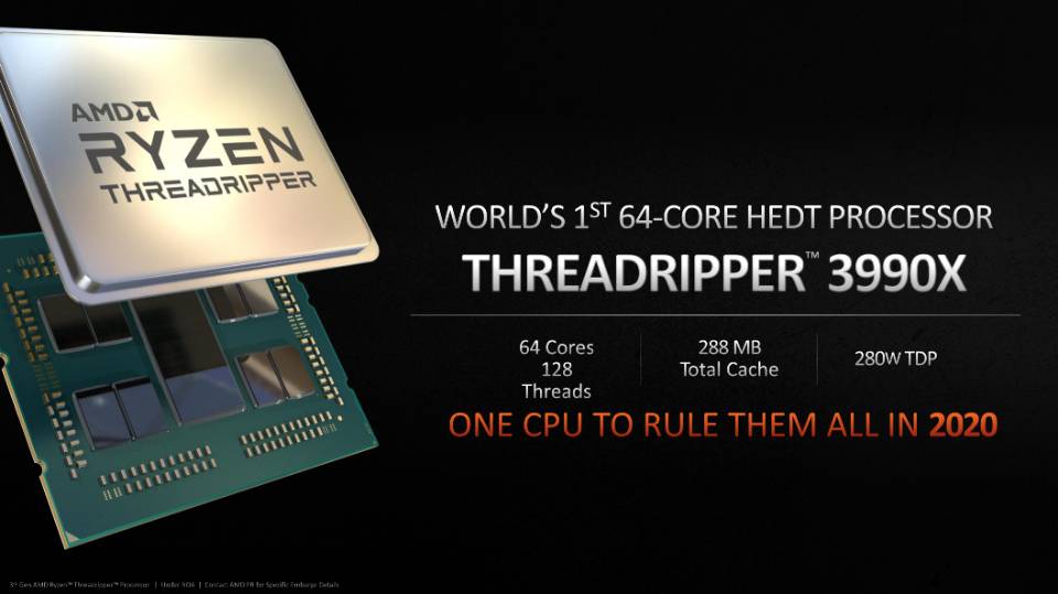 Processeur AMD Ryzen Threadipper 3990X