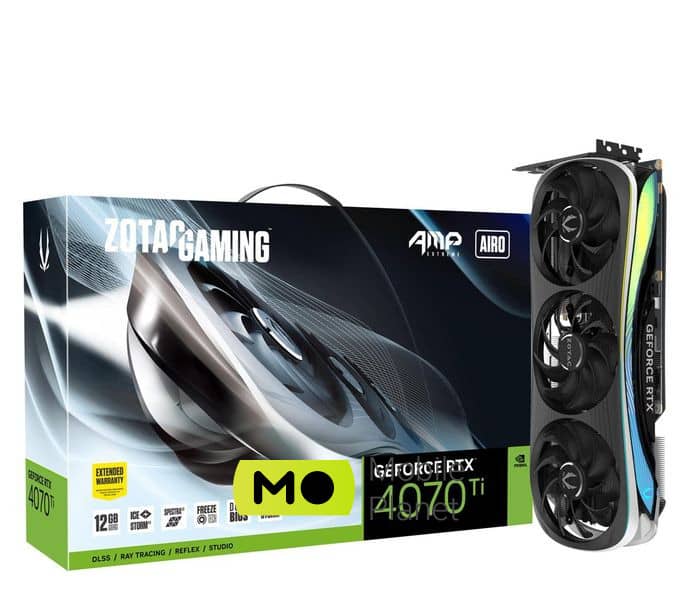 zotac geforce rtx 4070 ti gaming amp extreme airo 262903