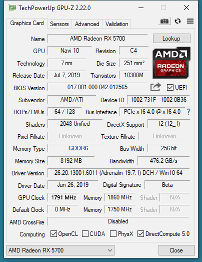 GPU 5700