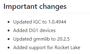 16 Intel Rocket Lake Support