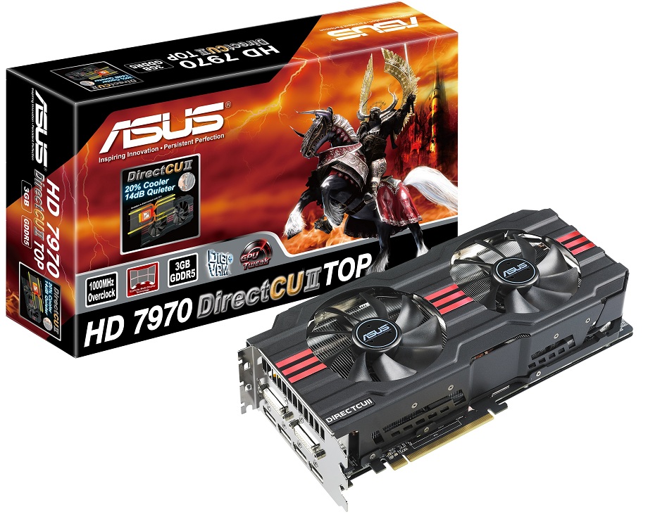 PR ASUS HD 7970 DirectCU II TOP Graphics Card with Box