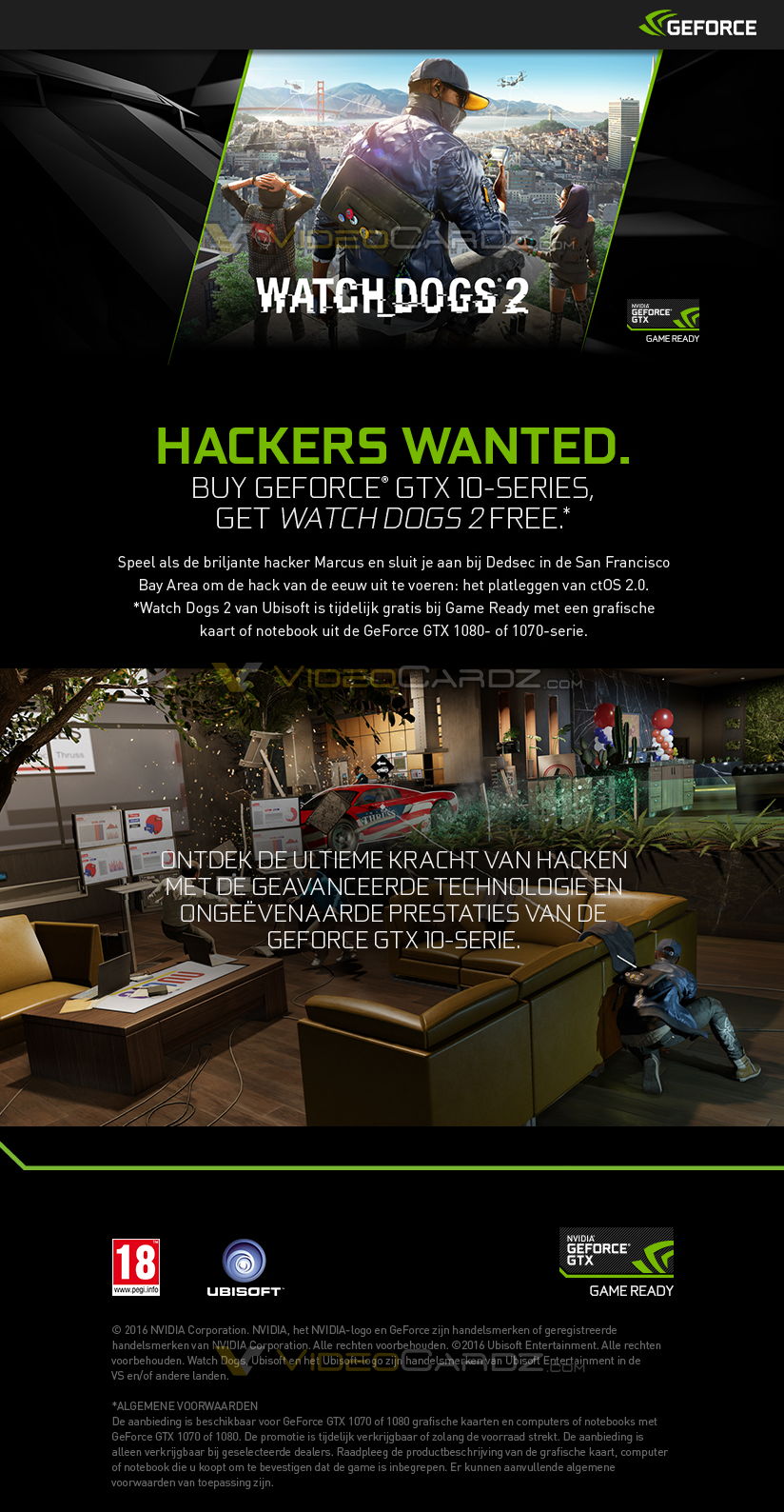 NVIDIA GeForce GTX 1080 1070 Watch Dogs 2