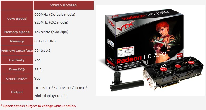 vtx3d hd7990_specs