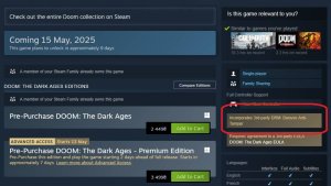 DOOM: The Dark Ages выйдет с защитой Denuvo