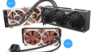 SyCom представила GeForce RTX 5080 Hydro LC с водяным охлаждением и вентиляторами Noctua