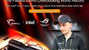 Новый мировой рекорд разгона DDR5 — 12872 МТ/с на базе Intel Z890
