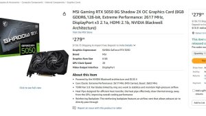 MSI раскрыла преждевременную дату запуска RTX 5050 — релиз уже завтра?
