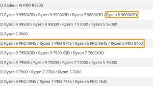 AMD подтверждает Ryzen 5 9600X3D — бюджетный X3D-процессор с 96 МБ кэша и архитектурой Zen 5
