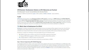  GPUHammer: новая угроза для ИИ-моделей на видеокартах NVIDIA