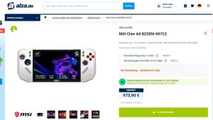 MSI Claw A8 с процессором Ryzen Z2 Extreme появился в продаже по цене почти 1000 евро
