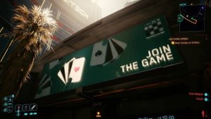 В Cyberpunk 2077 заметили намёк на казино — в Пасифике появилось 18 новых рекламных баннеров
