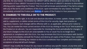Ubisoft требует уничтожать все копии игры при расторжении EULA