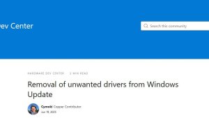 Microsoft начала удаление устаревших драйверов из Windows Update