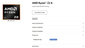 AMD Ryzen Z2 A: процессор для будущего бюджетного Steam Deck